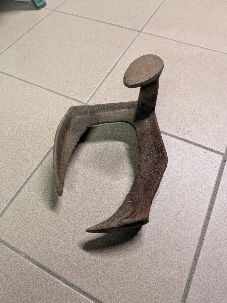 Enclume de cordonnier ancienne en fonte, Enlèvement