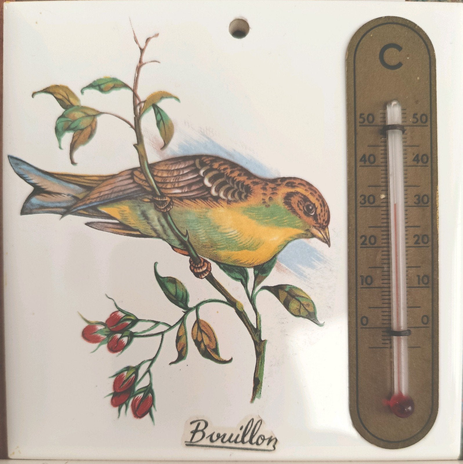 Petit carreau avec thermomètre, Enlèvement