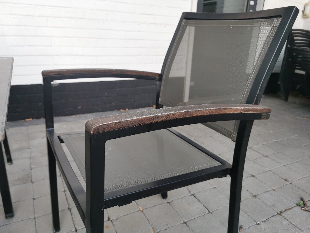 chaise d'exterieur, Enlèvement, Utilisé, Métal, Empilable