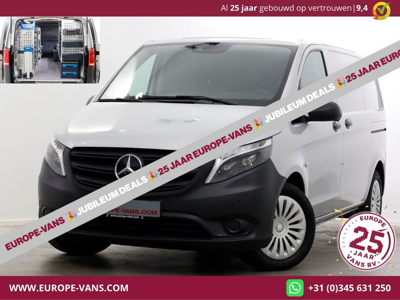Mercedes-Benz Vito CDI 136pk Compact 9G Automaat 2x Schuifde, Automaat, Mercedes-Benz, Bedrijf, Diesel