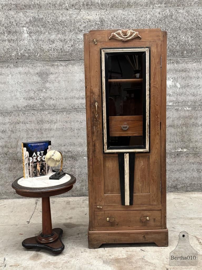 Fenomenale Engelse Art Deco vitrinekast jaren 1920, Antiek en Kunst, Ophalen