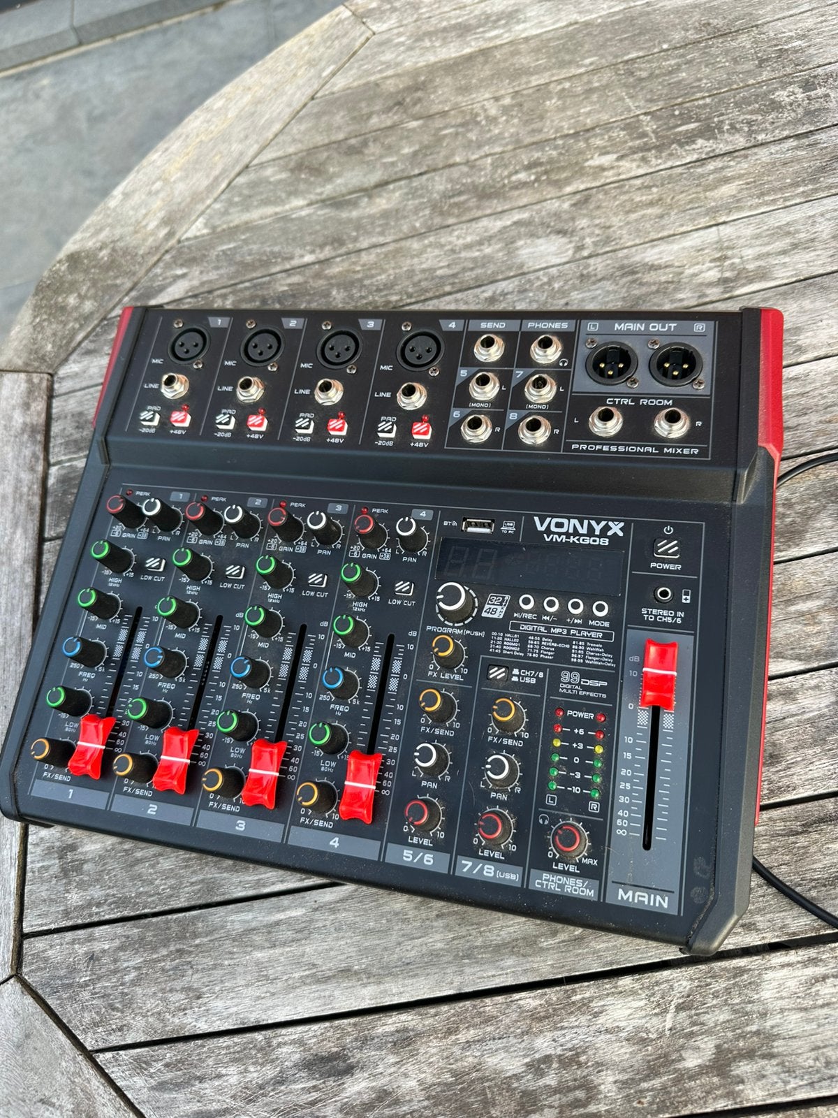 vonyx vm kg08 mengtafel, Ophalen, Zo goed als nieuw