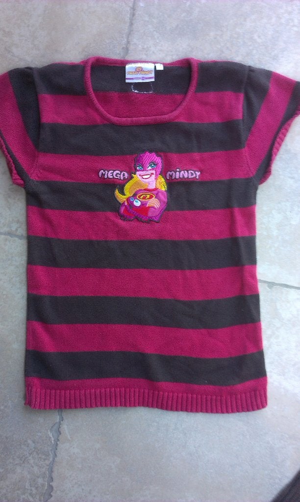 Mega Mindy trui mt 134, Enlèvement ou Envoi, Utilisé, Fille, Pull ou Veste