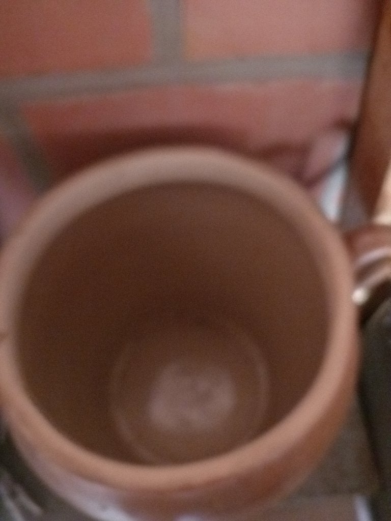 Aarden  sierpot met deksel, Ophalen, Rond, Zo goed als nieuw, Aardewerk