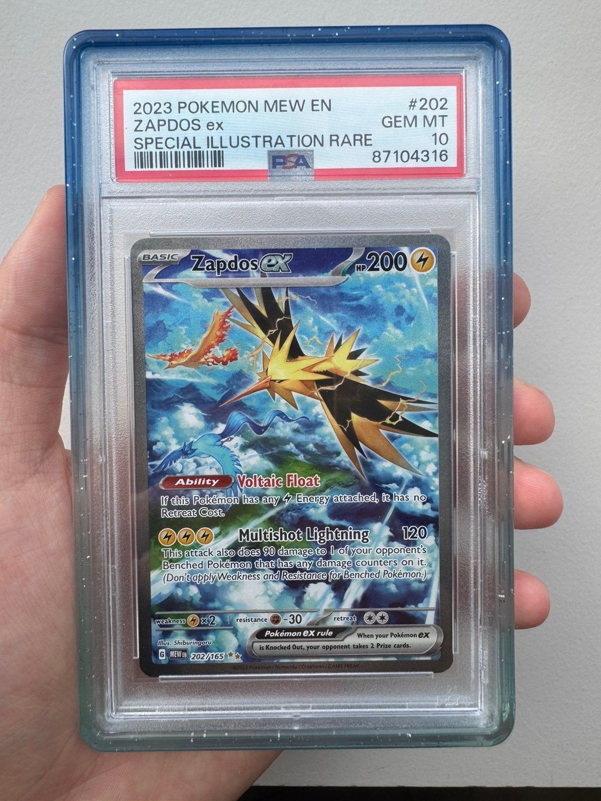 Zapdos 202 PSA 10, Ophalen of Verzenden, Zo goed als nieuw
