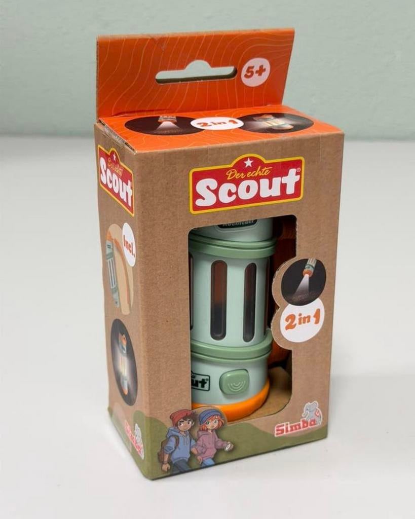 Scout - 2-In-1-Kinderen-Zaklamp - Buiten-Spel-Uitrusting, Caravans en Kamperen, Ophalen of Verzenden, Nieuw, Batterij
