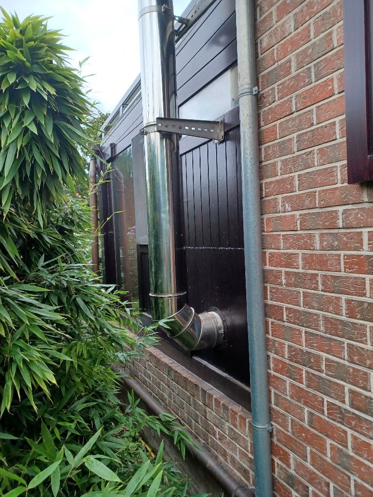 Dubbelwandige  inox buizen, Doe-het-zelf en Bouw, Ophalen, Inox, Gebruikt, 2 tot 4 meter