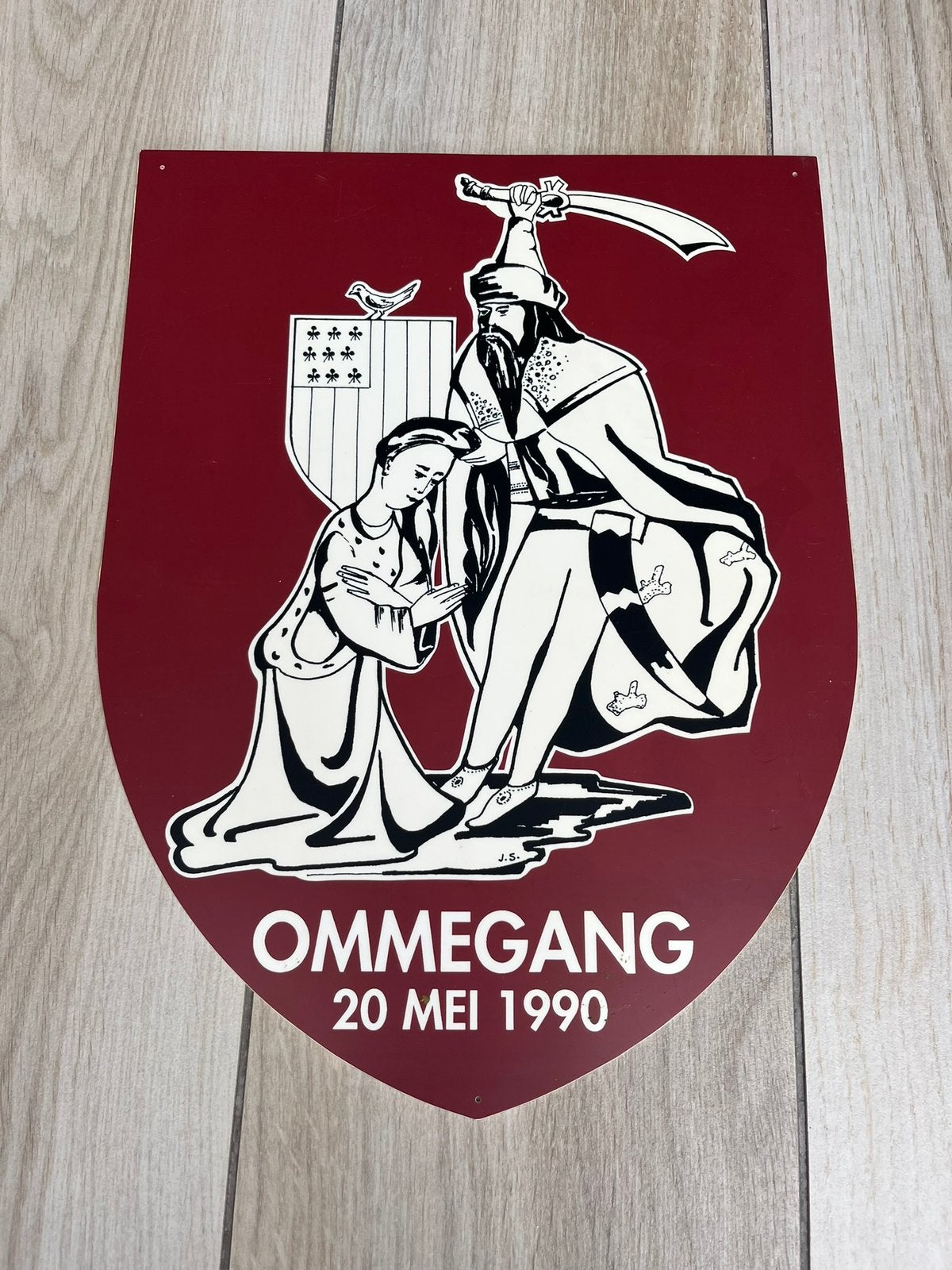 verzamelbord van de Sint-Dimpna Ommegang in Geel,, Antiek en Kunst, Ophalen