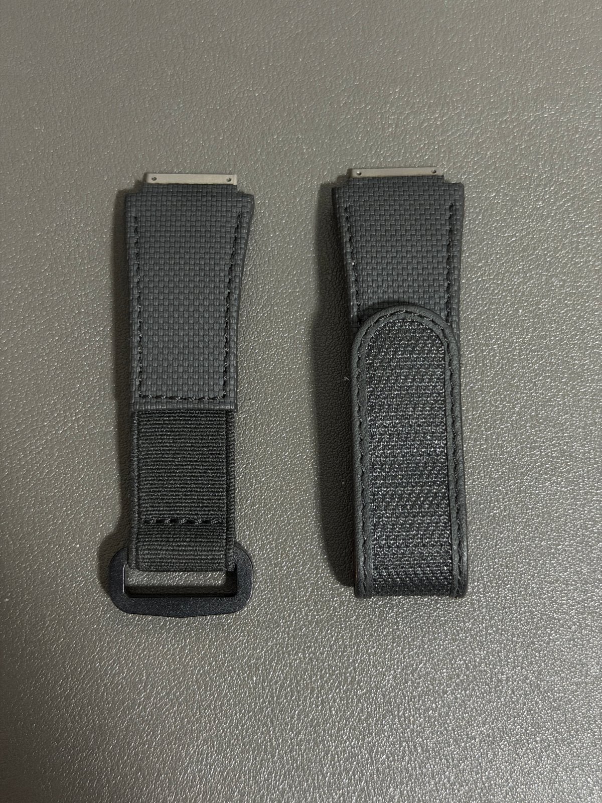 Richard mille velcro band/strap rm35-02 zwart maat L, Ophalen, Zo goed als nieuw, Zwart