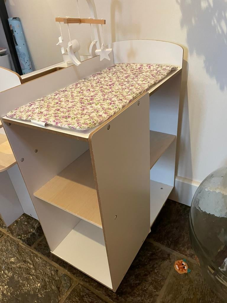 Houten verzorgingstafel poppen, Ophalen, Gebruikt, Babypop