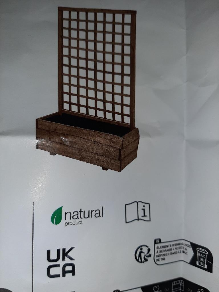 Bac à fleurs de jardin NEUF, Enlèvement, Neuf, Bois, Jardin