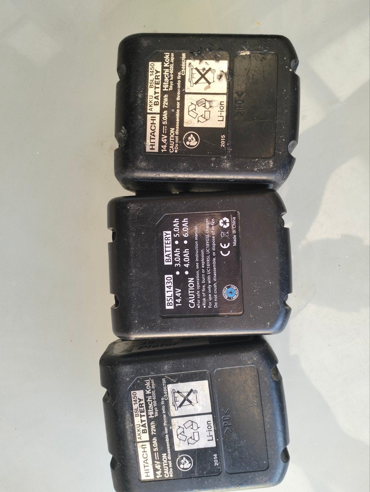 Li-ion accu's te herstellen 14,4 v en 18VDC, Ophalen