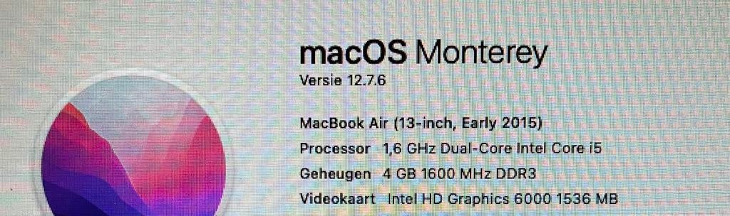 Macbook air 13inch, Computers en Software, Apple Macbooks, Ophalen