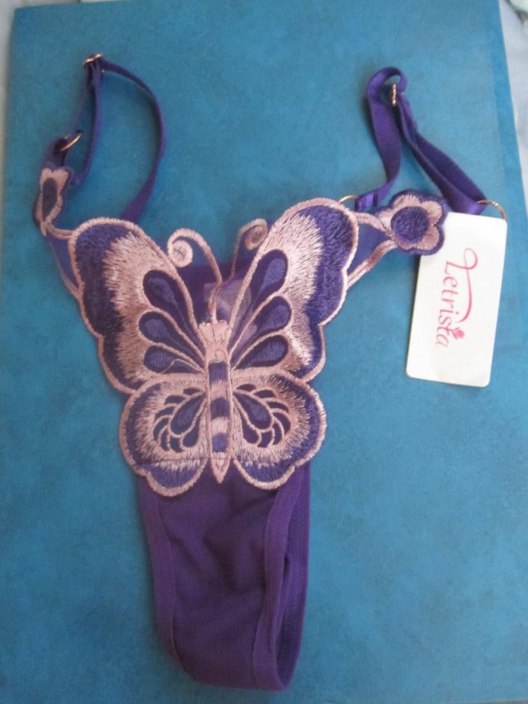 String sexy en forme de papillon violet (NOUVEAU), Vêtements | Femmes, ANDERE, Enlèvement ou Envoi, Violet, String