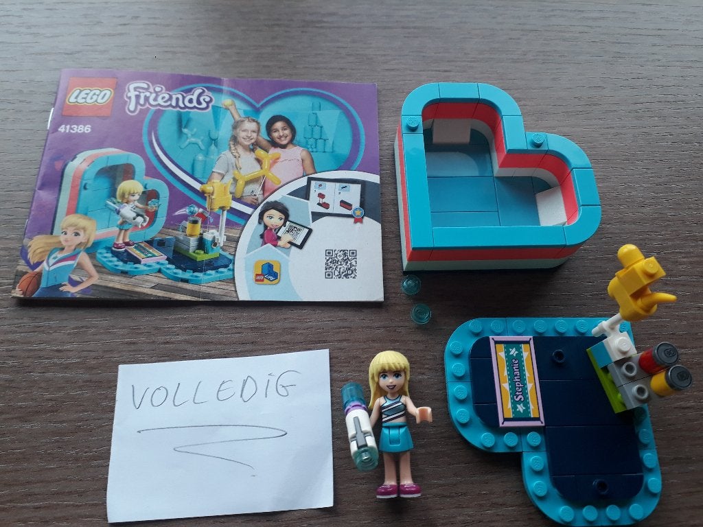 Lego Friends 41386 – Stephanies hartvormige doos, Lego, Friends, Ophalen of Verzenden, Zo goed als nieuw