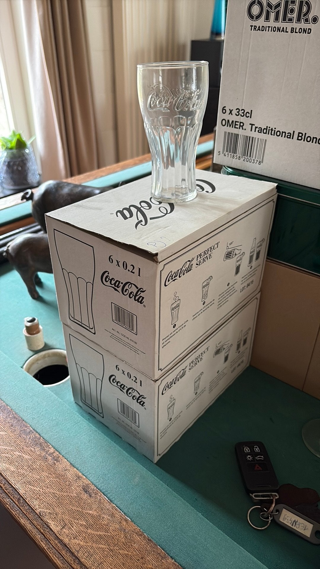 Cola, 12 glazen, Ophalen of Verzenden, Zo goed als nieuw