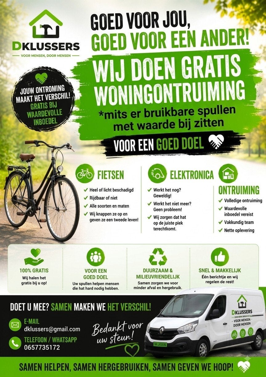 dklussers gratis ontruiming
