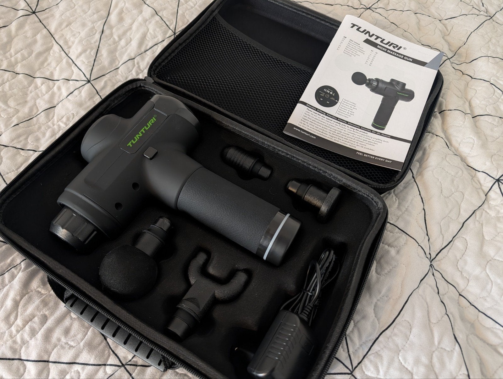 Massage gun, Enlèvement