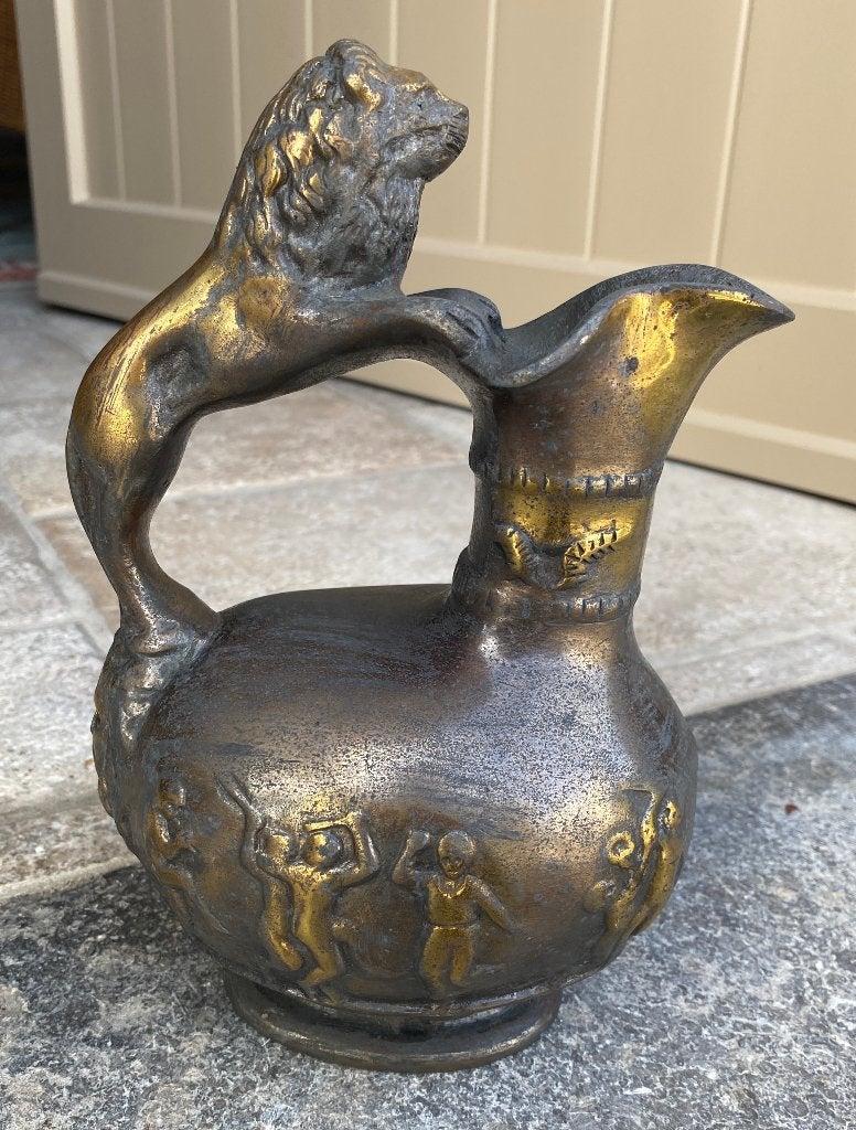antieke bronzen  schenkkan , Europese grand tour, Ophalen of Verzenden, Brons