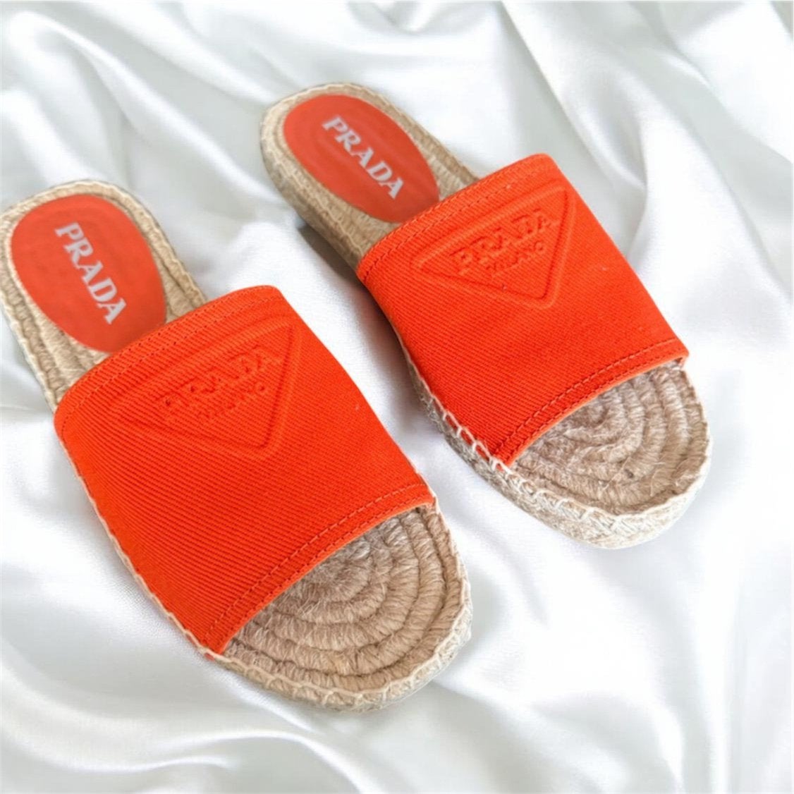 Nieuwe 890€ Authentieke Prada T36 volledige set, Ophalen of Verzenden, Zo goed als nieuw, Blauw, Espadrilles