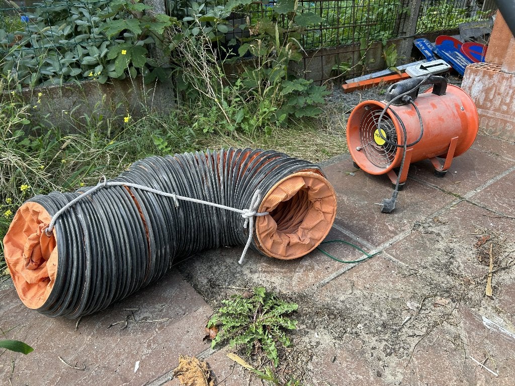 VEVOR Axiaal Bouwventilator Afzuigventilator met 10 m slang, Doe-het-zelf en Bouw, Ventilatie en Afzuiging, Ophalen, Gebruikt
