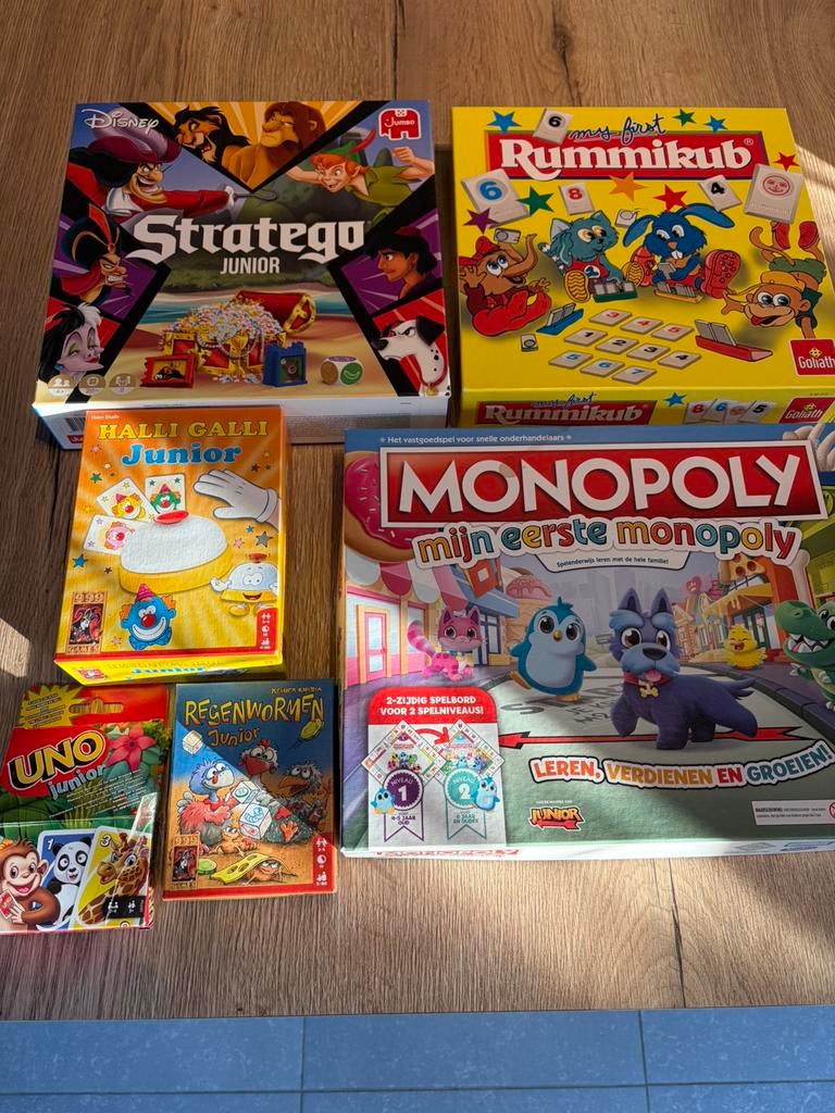 Lot van zes gezelschapsspellen, Hobby en Vrije tijd, Gezelschapsspellen | Bordspellen, Zo goed als nieuw, Vijf spelers of meer