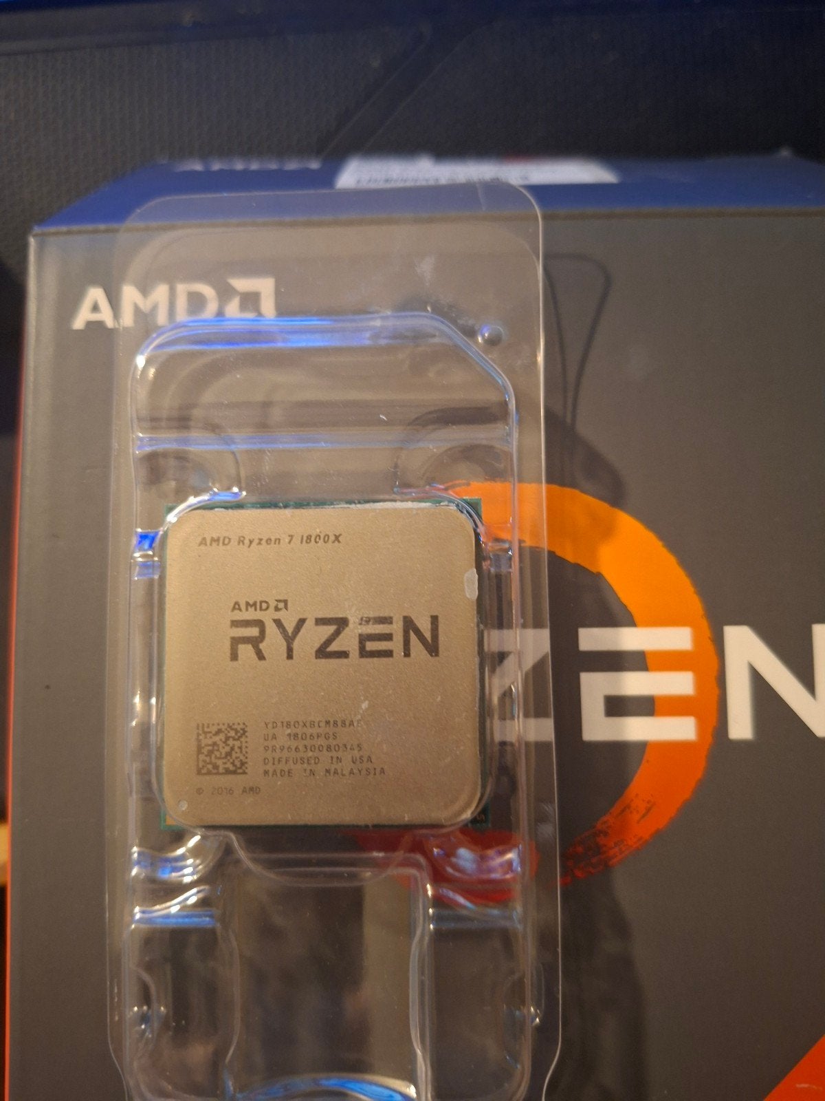 AMD RYZEN 1800X, Computers en Software, Processors, 8-core, Gebruikt, Verzenden, AMD Ryzen 7
