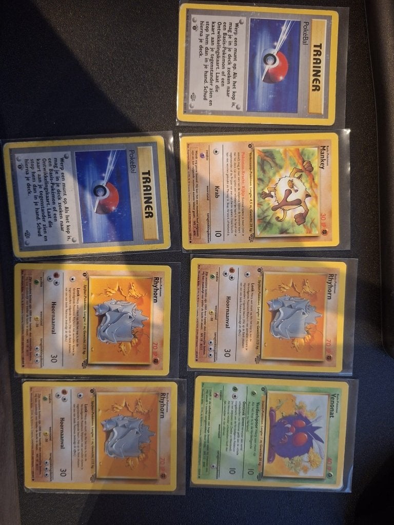 Pokemon jungle 1st edition nl kaarten, Ophalen of Verzenden, Gebruikt, Meerdere kaarten