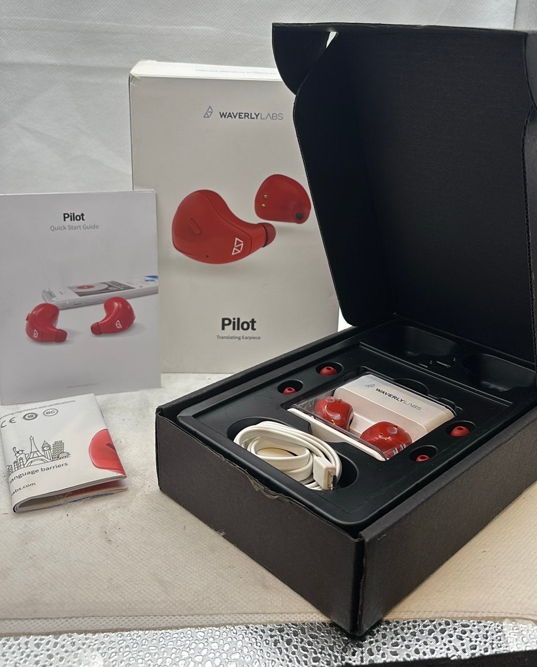 Waverly Labs Pilot Translating Earbuds Red Bluetooth Headset, Audio, Tv en Foto, Hoofdtelefoons, Ophalen of Verzenden, Zo goed als nieuw