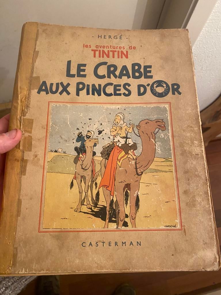 Oude strip van Kuifje te koop zoals het is, Ophalen of Verzenden, Gelezen