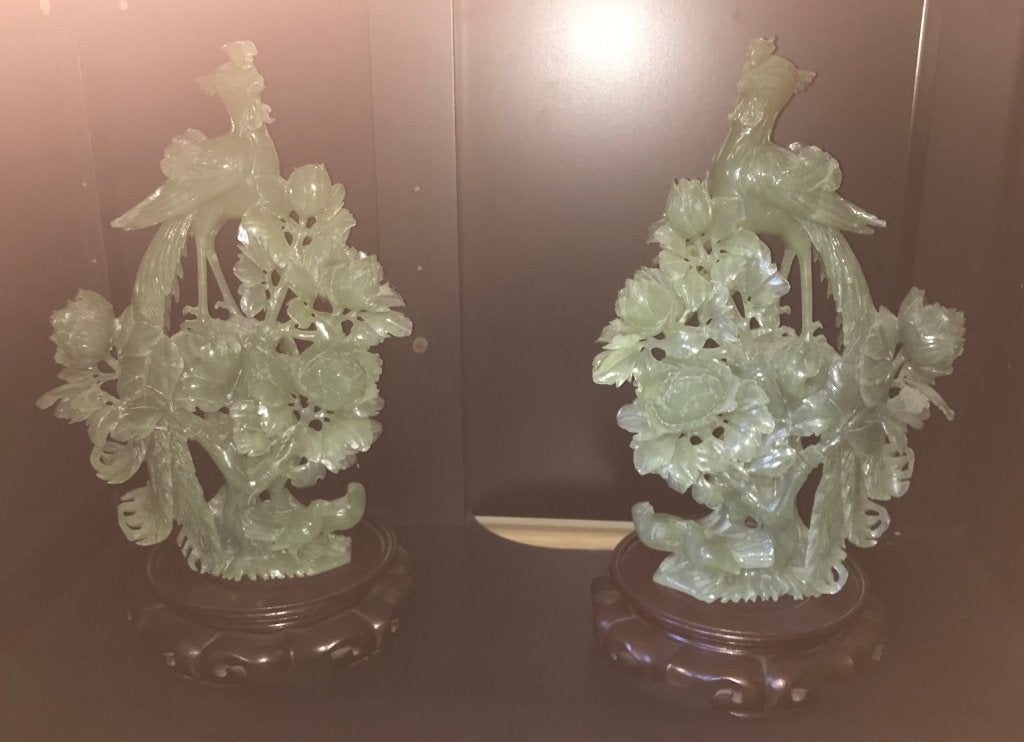 jade beelden, Ophalen, Overige onderwerpen, Natuurlijk materiaal, 20 - 50 cm