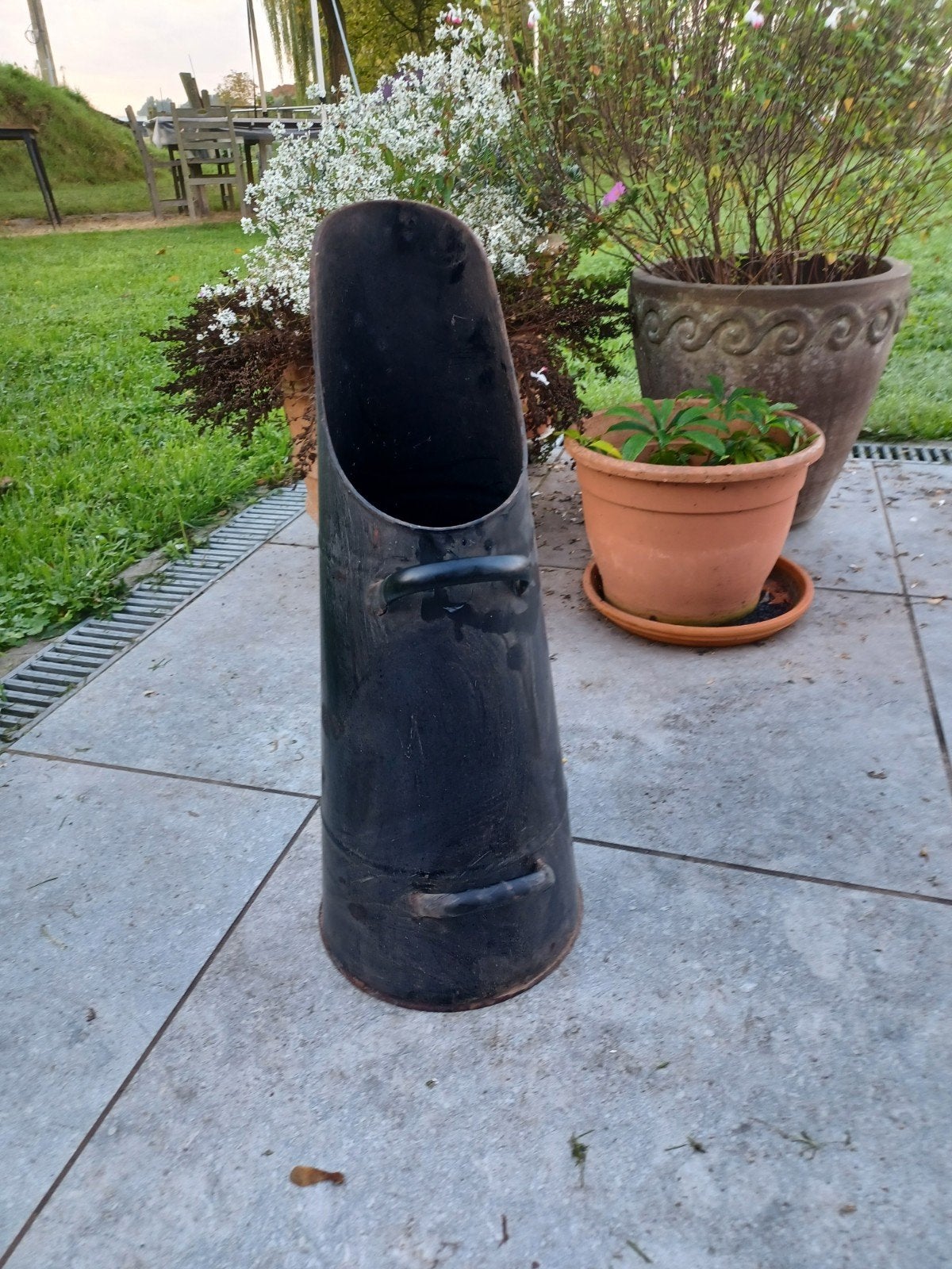kit à charbon ancien hauteur 56 cm, Enlèvement, Utilisé, Métal, Moins de 100 cm