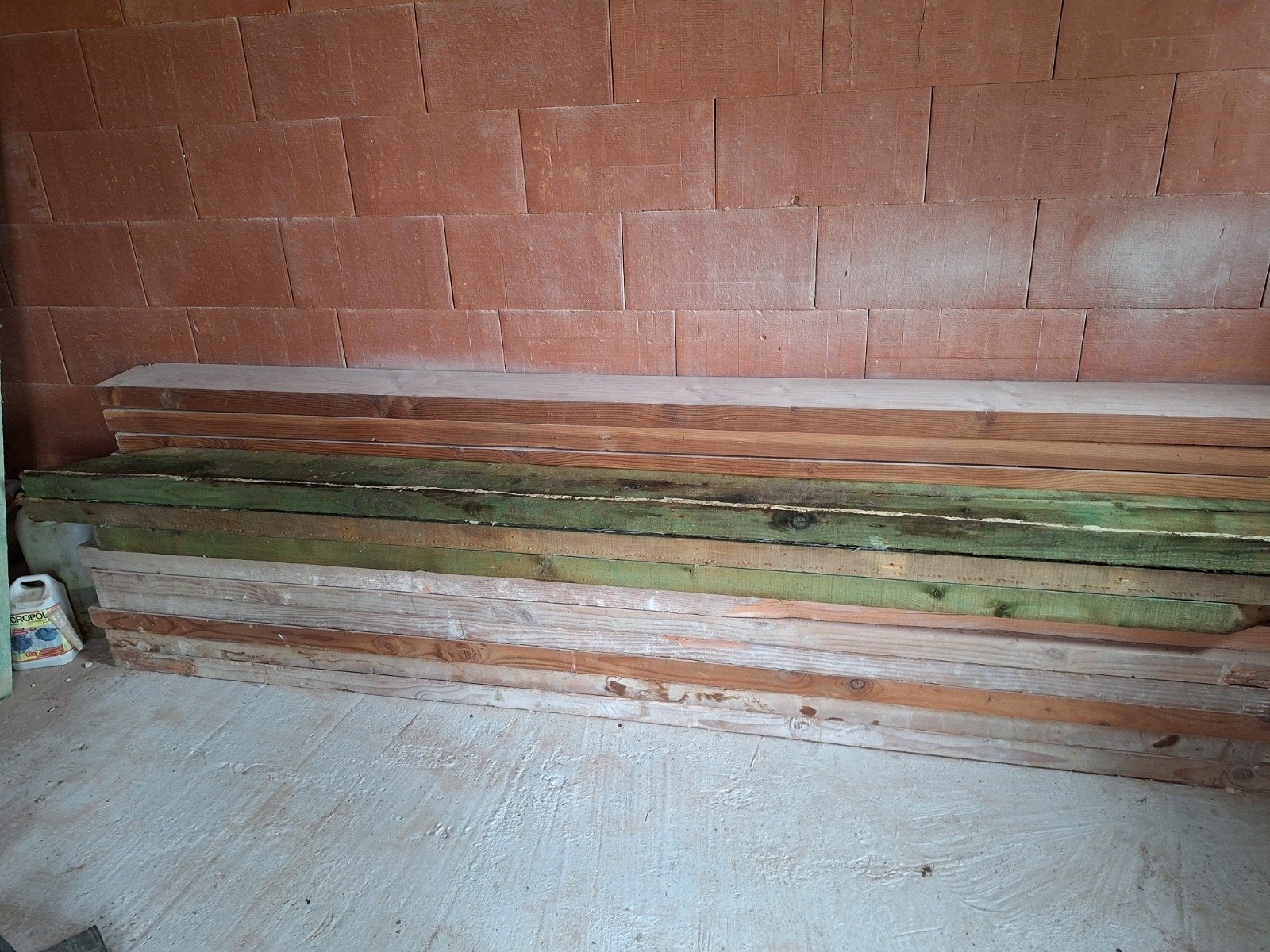 houten balken, Doe-het-zelf en Bouw, Hout en Planken, Ophalen, Zo goed als nieuw, Balk, 50 mm of meer