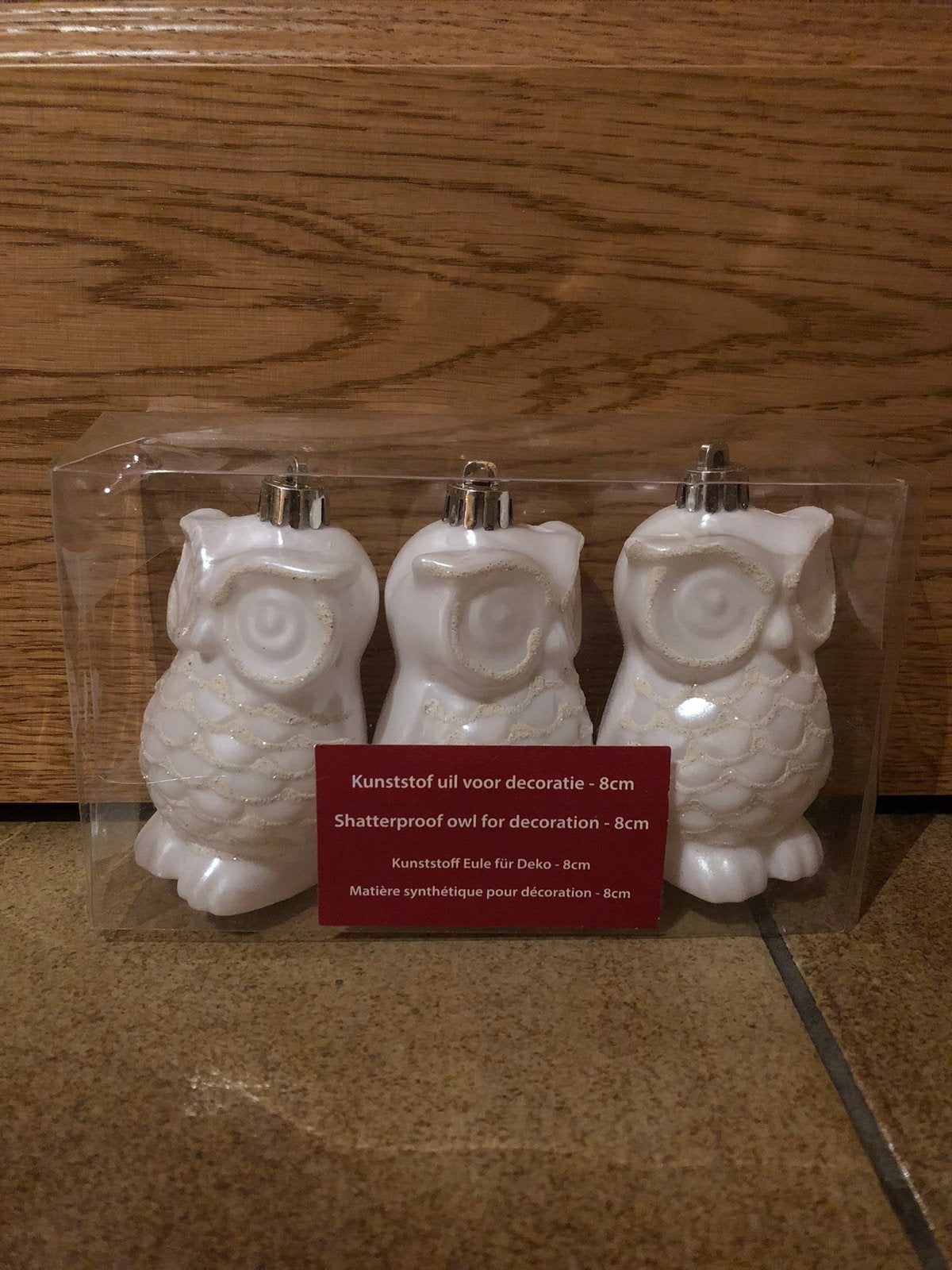 Lot de 3 hiboux à suspendre de décoration d’hiver, Enlèvement ou Envoi, Neuf