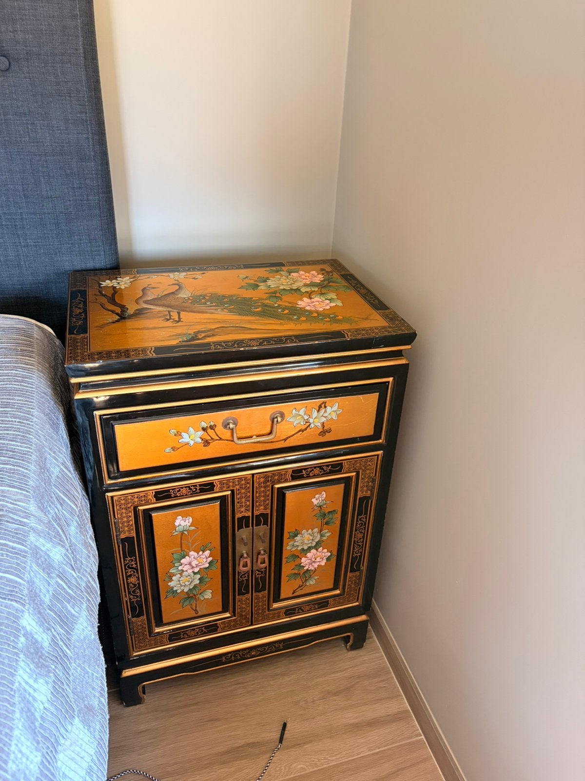 Ensemble de 2 tables de chevet et meuble TV vintage, Maison & Meubles, Armoires | Secrétaires, Enlèvement, Utilisé