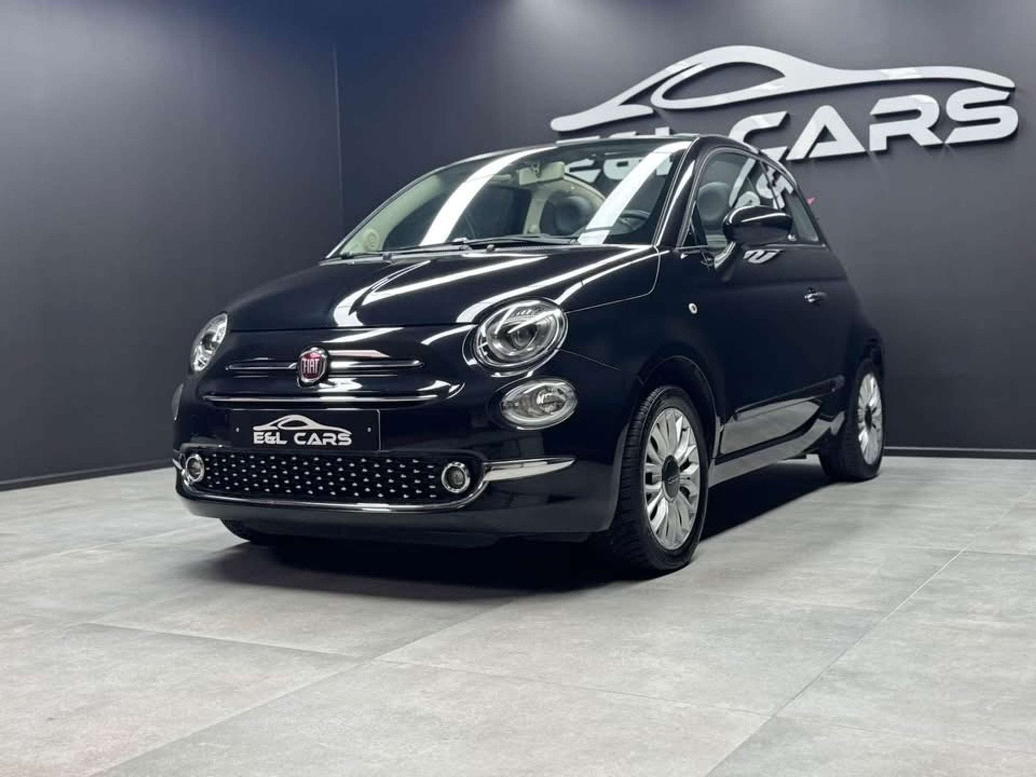 Fiat 500C 500C 1.2i *12 mois de garantie* (bj 2019), Gebruikt, 4 cilinders, Cabriolet, Zwart