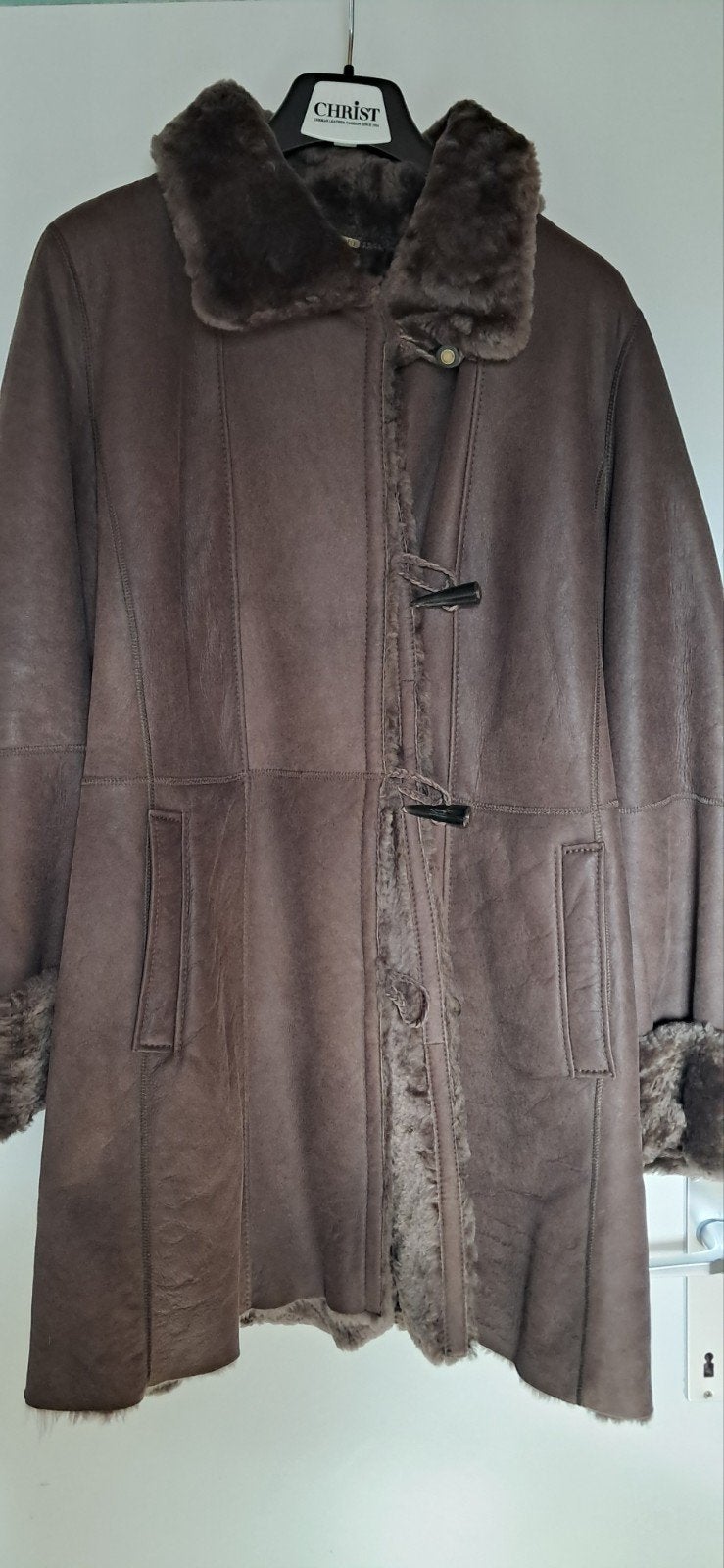 mantel met zak om op te bergen, Kleding | Dames, Jassen | Winter, Christ, Ophalen of Verzenden, Zo goed als nieuw, Bruin