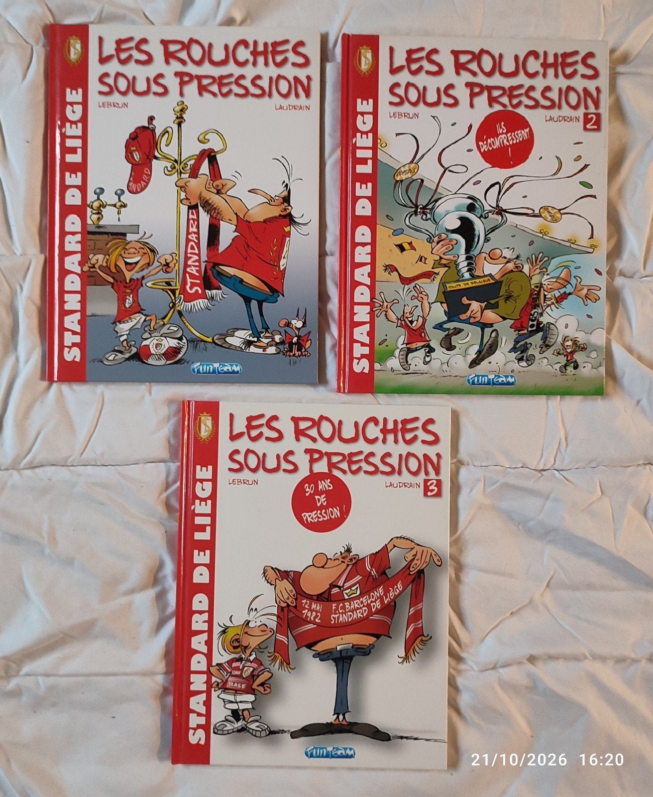 3 standaard BD's uit Luik., Boeken, Meerdere stripboeken, Ophalen of Verzenden, Zo goed als nieuw
