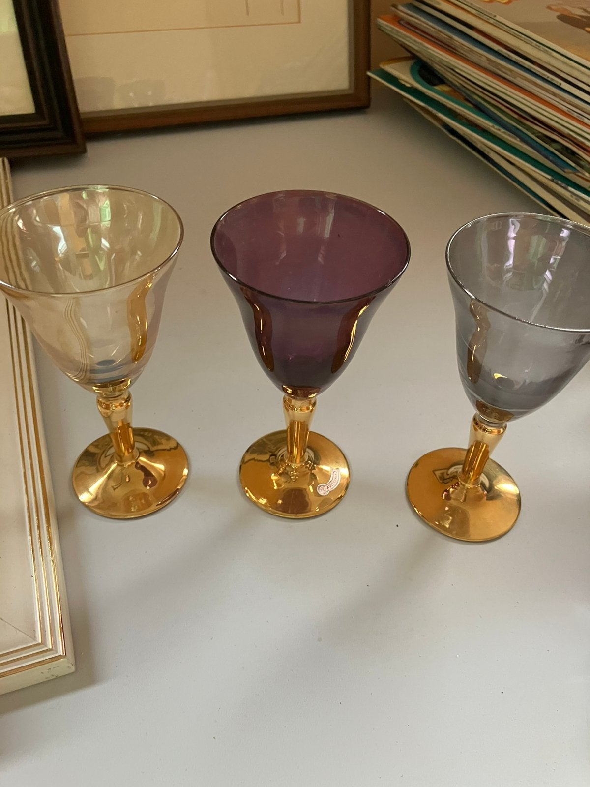 3 vintage glazen, Ophalen