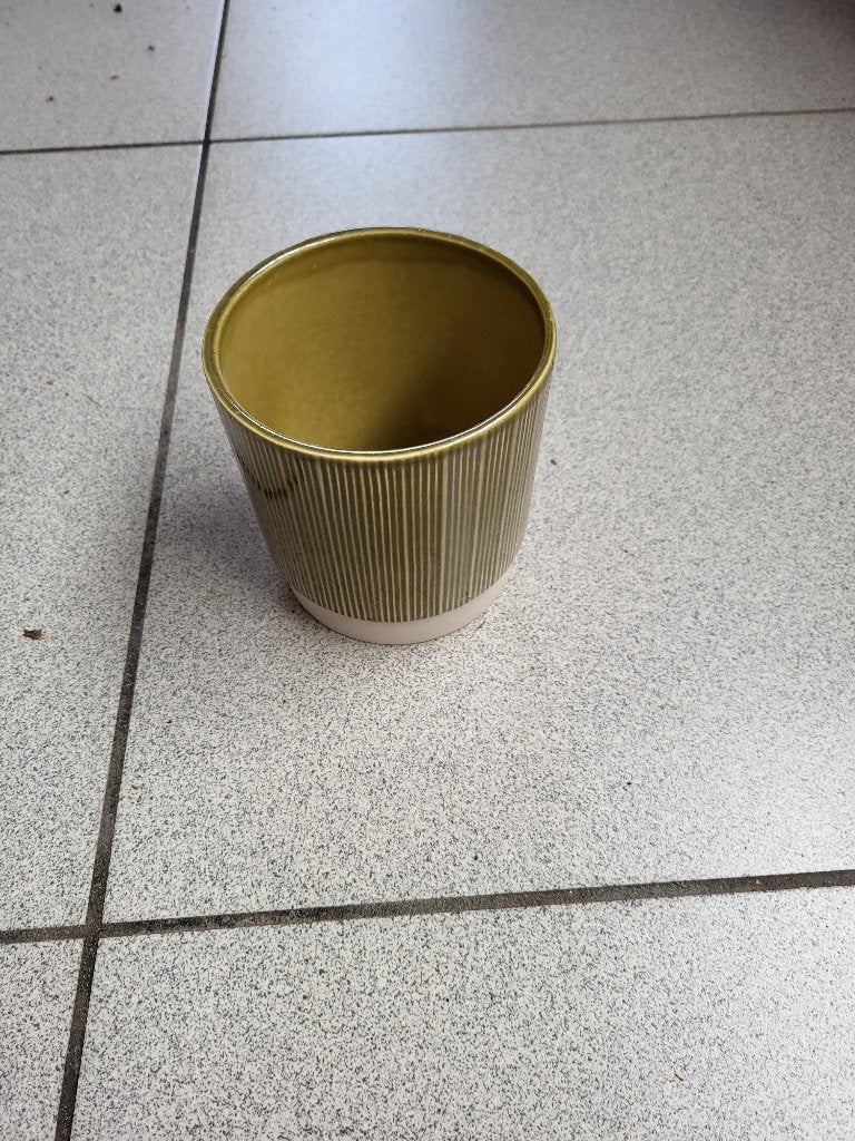 Bloempot, Steen, Minder dan 30 cm, Rond, Ophalen of Verzenden
