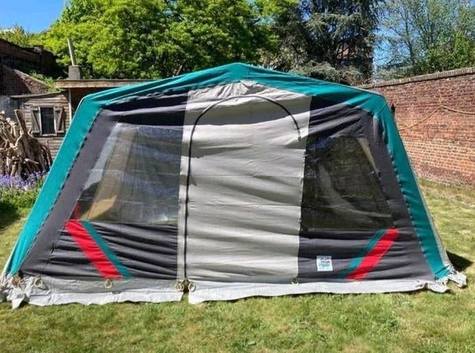 Grande tente familiale, Caravanes & Camping, Tentes, Plus de 6, Comme neuf, Enlèvement ou Envoi