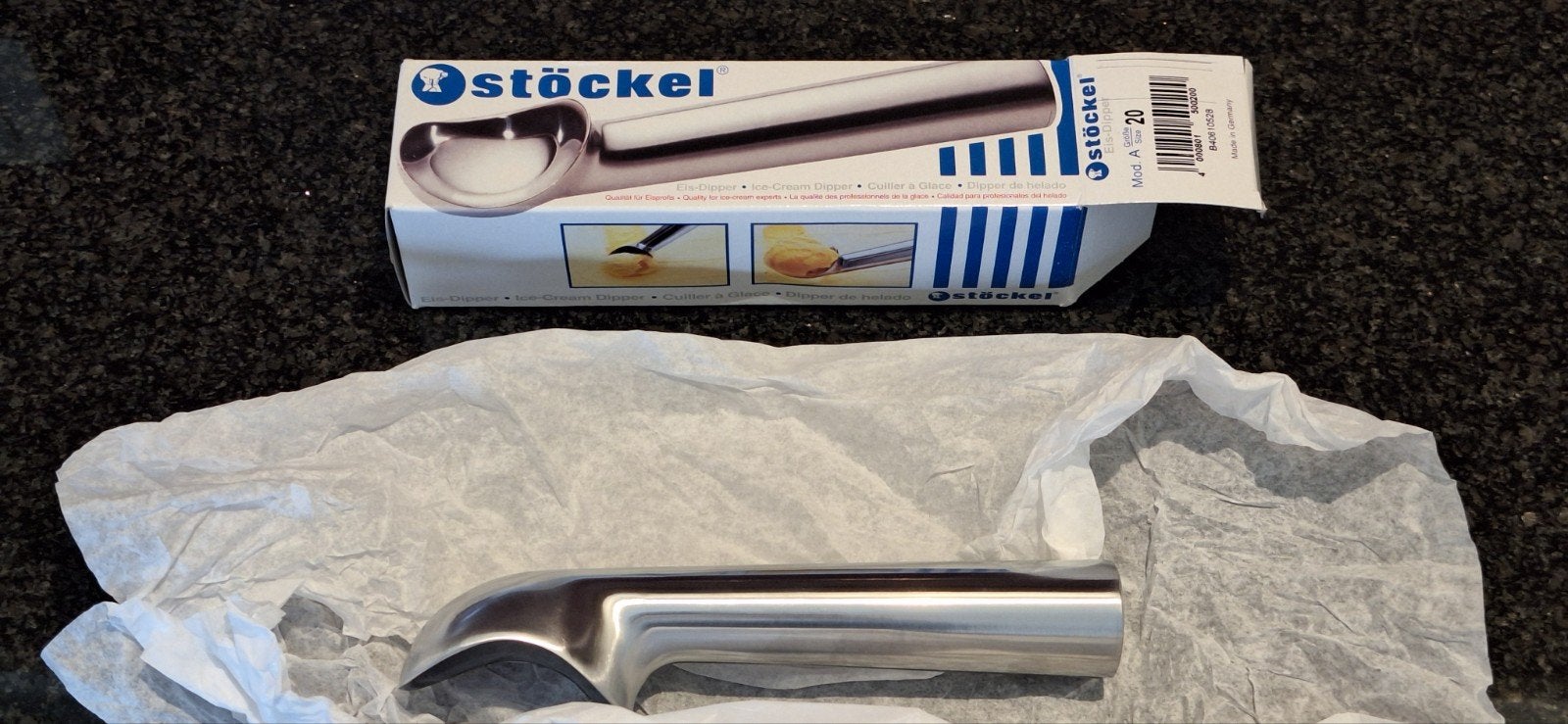 Stöckel 20 ijsschep nieuw in de doos, Huis en Inrichting, Los bestek, Nieuw, Ophalen of Verzenden, Overige merken