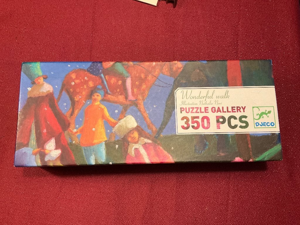 Puzzle Gallety Djeco 350 Wonderful walk, Hobby & Loisirs créatifs, Sport cérébral & Puzzles, Enlèvement ou Envoi, Moins de 500 pièces