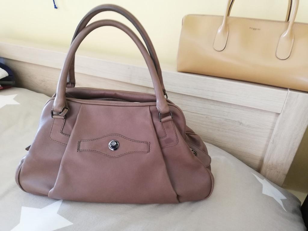 Nathan taupe handtas, Handtassen en Accessoires, Ophalen
