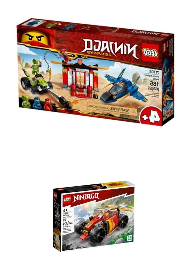 lego Ninjago Storm Fighter gevecht en Kai's Ninja racewagen, Kinderen en Baby's, Speelgoed | Duplo en Lego, Lego, Nieuw, Ophalen of Verzenden