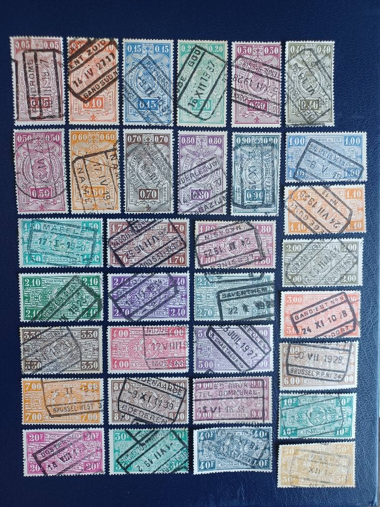 Postzegels Belgie, Postzegels en Munten, Ophalen of Verzenden, Gestempeld, Treinen, Gestempeld