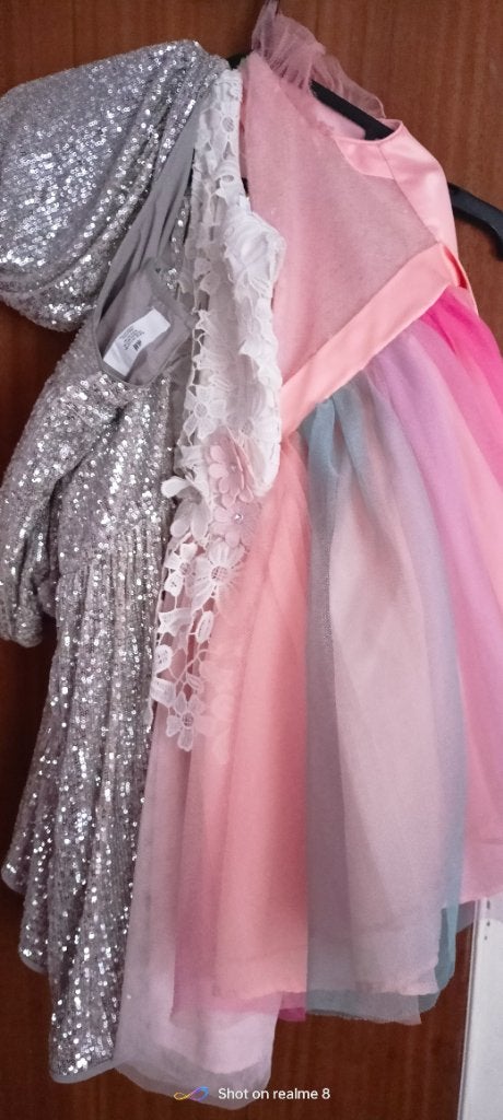 3 Robes 8 Ans, Kinderen en Baby's, Kinderkleding | Maat 128, Ophalen, Meisje