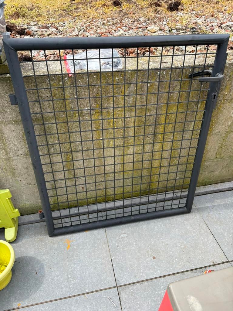 Zwart tuinpoortje, Enlèvement, Utilisé, Fer, Porte du jardin
