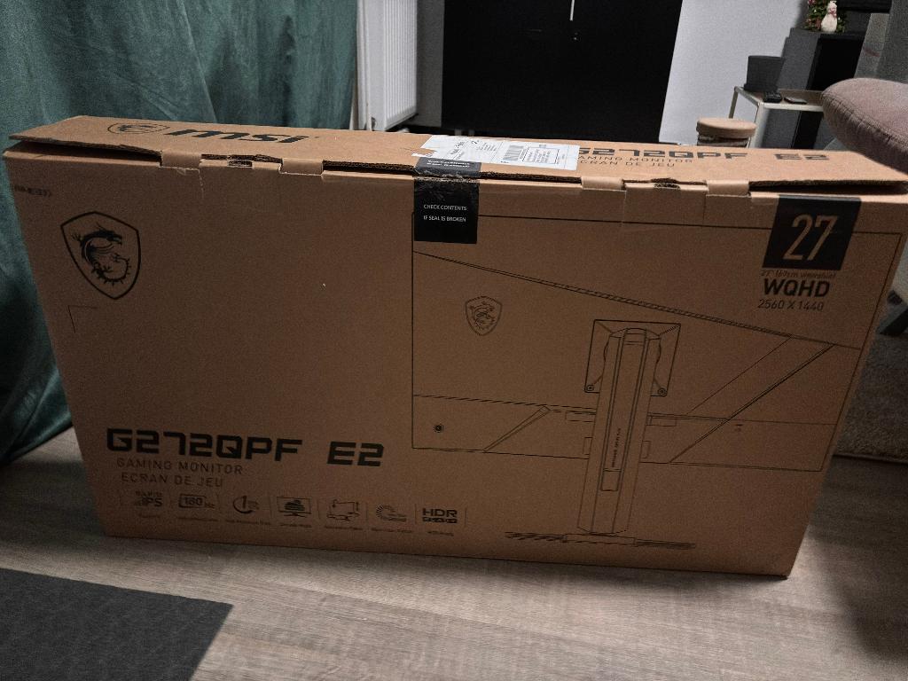 Écran PC Gamer MSI G27QPF E2 - 27" QHD 180Hz IPS, Gaming, MSI, IPS, 1 à 2 ms