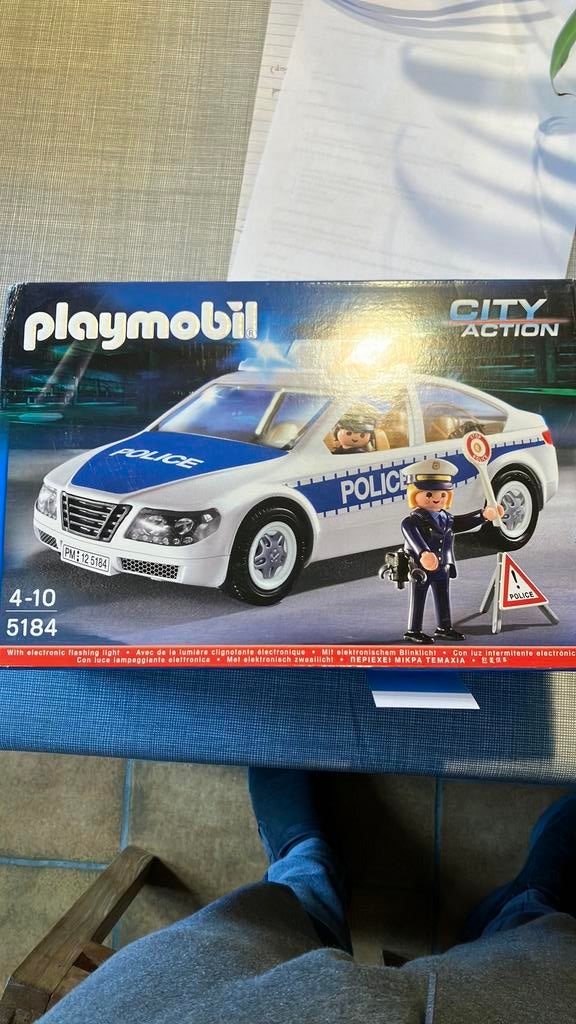 Playmobil politie auto - 5184, Kinderen en Baby's, Speelgoed | Playmobil, Ophalen, Gebruikt, Complete set